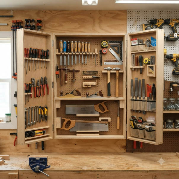 wall mounted tool organizer